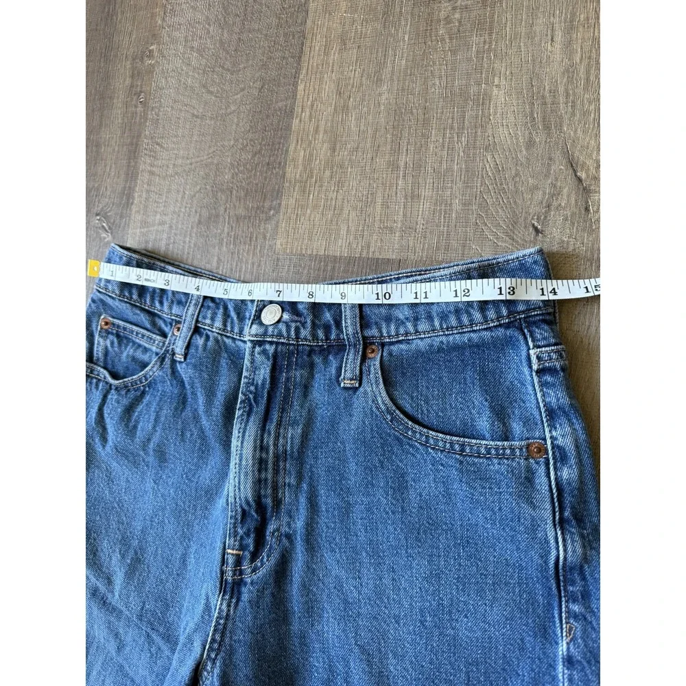 GAP Mom Jeans Womens Sz 28 6P Petite Blue Denim High Rise Retro 90s Style Casual